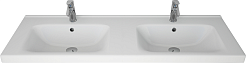 Dreja Мебель для ванной W 125 с зеркальным шкафом подвесная белая – фотография-21